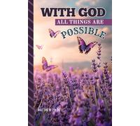 Address and Password Book Combo: Large Print | Discreet | With Email - Phone Number - Birthday Space | Gift For Seniors | With God All Things Are Possible - Christian Theme Cover