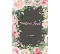 Address book A5: Small address and telephone book with alphabet index, Track names, addresses, phone numbers, email, and birthdays, 105 Pages