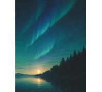 Address Book - Aurora Nights: A personal journaling space to remember the people and moments that shine brightest.