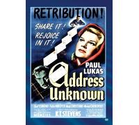 Address Unknown (DVD) Carl Esmond K.T. Stevens Paul Lukas Peter Van Eyck
