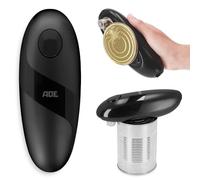 ADE Apriscatole elettrico professionale | perfetto per gli anziani | pratico apriscatole con magnete e gancio | senza spigoli vivi | batterie incluse