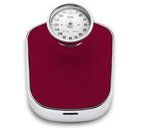 ADE Bilancia analogica in look retrò | superficie di pesatura extra large | fino a 160 kg | rosso