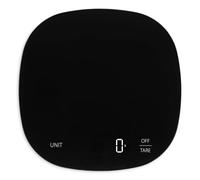 ADE Bilancia digitale da cucina con portata di 15 kg | Bilancia di precisione | Grande display con cifre luminose | Batterie AAA incluse | Design arrotondato | Nero