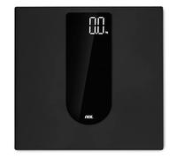 ADE Bilancia pesapersone digitale | ampio display LED ad alto contrasto | superficie antiscivolo in vetro di sicurezza | risultato di pesatura preciso | elegante superficie opaca nera | fino a 180 kg