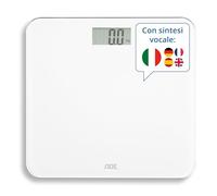 ADE Bilancia pesapersone digitale parlante | emissione vocale in 5 lingue | per non vedenti, ipovedenti e anziani | display molto grande | capacità di carico particolarmente elevata fino a 250 kg