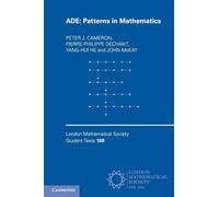 Peter J. Cameron – ADE: Patterns in Mathematics – Tascabile