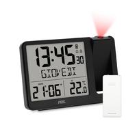 ADE Sveglia digitale radiocontrollata con proiezione e sensore esterno | orologi