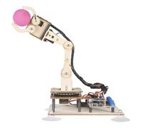 Adeept 5-DOF Robot Arm Kit Programmabile STEM 5 Assi Robotic Braccio con Display OLED Robot Fai Da Te Modello Buliding Kit Compatibile con Arduino IDE (PDF Tutorial tramite Download Link) (Legno)