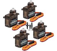 Adeept AD002 4 pz 90S 9G Micro servomotore, metallo Geared Micro Servo per RC Robot Auto Elicottero Aereo Controlli Barca Raspberry Pi Progetto