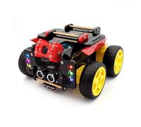Adeept AWR 4WD Smart Robot Car Kit per Raspberry Pi 5/4B/3B/3B+(scheda non inclusa), Line Tracking, Evitamento ostacoli, servomotore, ricarica USB-C, OpenCV Python DIY Robotics