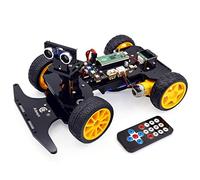 Adeept Kit auto intelligente per Raspberry Pi Pico, tracciamento linea, prevenzione ostacoli, luce colorata, display OLED, kit auto robot educativo telecomandato STEM IR