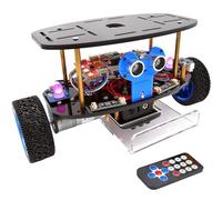 Adeept Kit auto robot autobilanciante (compatibile con Arduino DIE), kit di progetti STEM, kit robotica e ingegneria, set di programmazione, tracciamento linea, sensore ad ultrasuoni, telecomando