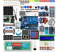 Adeept Kit di base compatibile con Arduino IDE, relay, elaborazione e codice C, LCD1602, Servo Motor, Starter Kit con 140 Pages PDF Guidebook