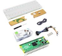 Adeept Raspberry Pi Pico Starter Kit Pico Microcontroller Board con intestazioni pre-soldered Based On Raspberry Pi RP2040 + Breadboard + Custodia acrilica protettiva + Jumper Wires