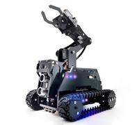 Adeept RaspTank WiFi Wireless Smart Robot Car Kit per Raspberry Pi 4/3 Modello B+/B, Serbatoio Tracciato Robot con Braccio Robotico 4-DOF, OpenCV Target Tracking, Trasmissione Video