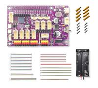 Adeept Robot HAT for Raspberry Pi, Expansion Board for Raspberry Pi 4B/3B/3B+, Smart Robot Car Driver with PDF Tutorial