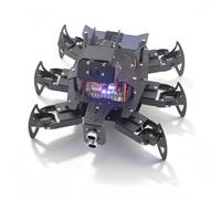 Adeept Ultimate RaspClaws Hexapod Spider Robot Kit compatibile con Raspberry Pi 5/4B/3B/3B+(scheda non inclusa), tracciamento del colore, display OLED, trasmissione video, robotica strisciante a