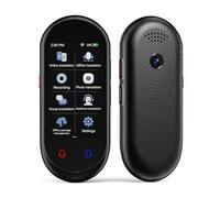Adelagnes Z8 Dispositivo di Traduzione Vocale con Traduzione Vocale, in tempo Reale 138 lingue e Accenti con Supporto WiFi/Offline/Foto per viaggi,Apprendimento e Affari,Nero
