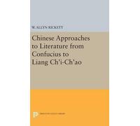 Adele Austin Ri Chinese Approaches to Literature from Confuci (Copertina rigida)