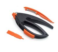 Adems Multifunzione Aglio Pressa Con Pelapatate, Carne Martello, Arancio e Nero