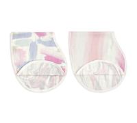 aden + anais Bavaglino burpy morbido e setoso, 100% viscosa di bambù, morbido assorbente a 4 strati, panno multiuso e bavaglino, 57,1 x 27,9 cm, confezione da 2, fiorentino