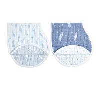 aden + anais - Bavaglino in mussola di cotone biologico al 100%, multiuso, assorbente, a 4 strati e con chiusura a scatto, anti-sbavatura, per spalle e ginocchia, 22,5" x 11", confezione da 2, colore