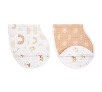 aden + anais Burpy Baby Bib, 100% Cotton Muslin, 4 Layer Multi Use Burping Cloth, Super Soft & Absorbent Burp Rag for Infants, Newborns and Toddlers, 2 Pack