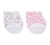 aden + anais Burpy Bavaglino 100% Mussola di Cotone, 4 Strati Multiuso, Super Soft & Assorbente Rag per Neonati, Neonati e Bambini, Confezione da 2