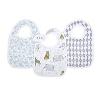 aden + anais Classic Snap Bavaglini 100% mussola di cotone, confezione da 3