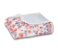 aden + anais Coperta da sogno morbida e setosa, 120 x 120 cm, coperta per neonati e bambini, biancheria da letto in mussola di viscosa di bambù, regalo per doccia e registro, acquerello giardino