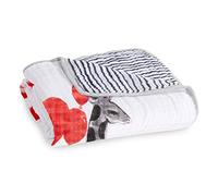 aden + anais Dream blanket, 4 strati 100% cotone musline, 120 cm x 120 cm, Dream Ride - Lft Off