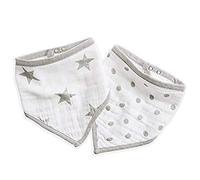 aden + anais Essentials, bavaglino a bandana per bambini, 100% mussola di cotone, panno per il rutto a 3 strati, super morbido e assorbente, per neonati, neonati e bambini, regolabile con bottoni,
