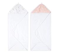 aden + anais™ Essentials Blushing Bunnies - Asciugamano con cappuccio, confezione da 2