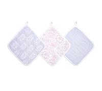aden + anais Essentials - Confezione da 3 panni da bagno per neonati, 100% mussola di cotone, flanella per bagno e doccia, set regalo unisex per baby shower, prodotti essenziali per il lavaggio dei