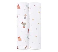 aden + anais™ Essentials - Coperta in mussola di cotone, 2 pezzi, motivo: elefante circo