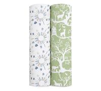 aden + anais™ Essentials - Coperta in mussola di cotone, 2 pezzi, motivo: elefante circo (Harmony)