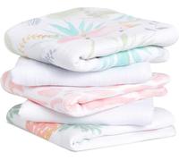 aden + anais Essentials, quadrati in mussola di cotone al 100%, panni multiuso per bambini e bambine, 60 x 60 cm, set ideale per neonati e bambini, regalo perfetto per la doccia, confezione da 5,