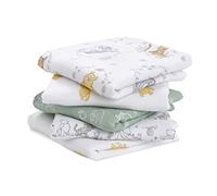 aden + anais Essentials - Set da 5 pezzi, motivo: Winnie The Pooh Musy Squares, motivo Disney Baby, grande 100% cotone traspirante in mussola per neonati e ragazzi, ideale per il sonno