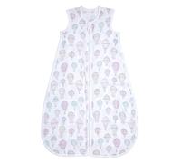 aden + anais Sacco a pelo sopra le nuvole, 100% cotone biologico, morbido e leggero, unisex, con cerniera, per bambine e ragazzi, 0-6 mesi