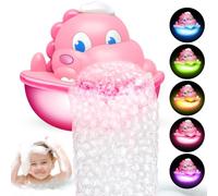 Adeokay Giocattoli a partire da 1 2 3 4 anni bambina giocattolo vasca da bagno a partire da 1 2 3 4 anni macchina schiumatrice vasca da bagno dinosauro regalo ragazza 1 2 3 4 anni regalo battesimo per