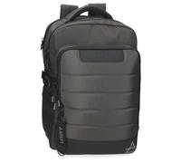 Adept Dmas Zaino per laptop doppio scomparto portatile 15,6 pollici grigio 28 x 40 x 16 cm poliestere 17,92 l, grigio, Taglia unica, Zaino per laptop doppio scomparto