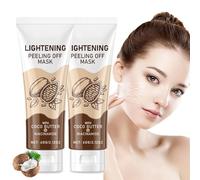 Adera Maschera Peel off schiarente, Maschera Peel off alla Niacinamide e al Cioccolato, Maschere viso Peel off Adera, Maschera esfoliante anti-età, Maschera Peel off illuminante (2pcs)