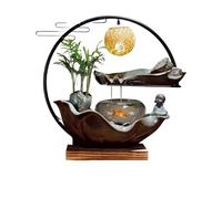 ADERFETBI Fontana Zen Interno Decorazioni for l'acqua da Ufficio, Fontana rocciosa, Paesaggio, circolazione Creativa, Acquario, Soggiorno, Veranda Accessori(A)