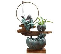 ADERFETBI Fontana Zen Interno Fontana da Tavolo con umidificatore e Decorazioni acquatiche Creative, Mobile TV for Veranda e Soggiorno Accessori