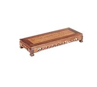 ADERFETBI Vassoi per Piantes Pianta Bonsai Vaso di Legno Display a Base visualizzazione Base Buddha Statua -1,57 Pollici Altezza Adatto for Decorazione Desktop(C)
