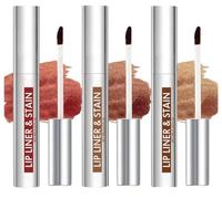 Aderier Matita per labbra peel off, 3 pezzi, colorante per labbra staccabile, a lunga durata, infuso con acido ialuronico e vitamina E (MUAH & HEY & LOVER)