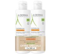 Aderma Exomega Control Gel Schiumogeno Emolliente 2x500ml - Gel detergente corpo