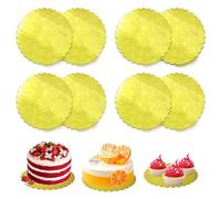 ADERTOS 8 Pz Vassoio per Torta Rotondo in Cartone, Sottotorta Tondo in Cartone 20 cm, Piatti per Torta in Cartone, Rotondi Vassoio in Cartone per Torte per Torte Fai da Te Matrimoni Compleanni Natale