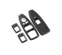 Adesiva decorativa interna Sticker 4 Pezzi LHD RHD In Fibra Carbonio Interni Finestrino Laterale Interruttore Sollevamento Copertura Adesivo Per Serie 3 F30 Gran Turismo F34 F33 F36