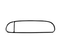 Adesiva decorativa interna Sticker Per Corvette Per C5 1998-2004 LHD Accessori In Plastica Nera Adesivo Decorativo Per Telaio Di Uscita Dell'aria Centrale Per Interni Auto